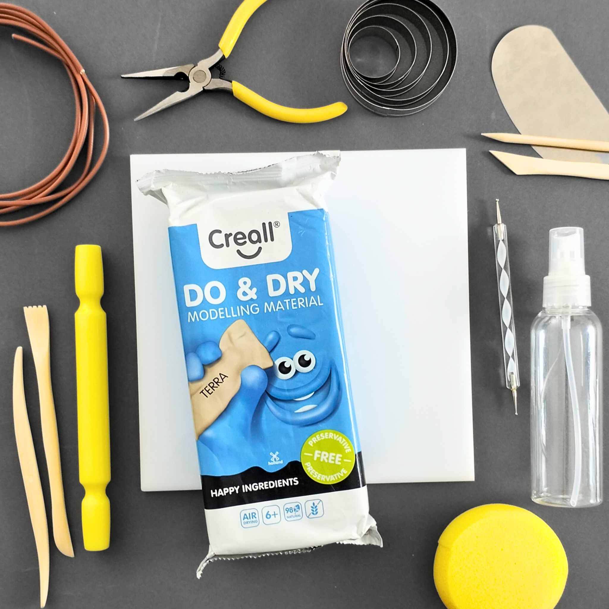 Dry clay sculpting kit dries in the air without burning Cherkov art and  creation
